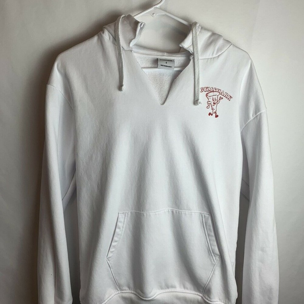 Gymshark Women’s Cheatday Pizza Co. Hoodie White Size Small